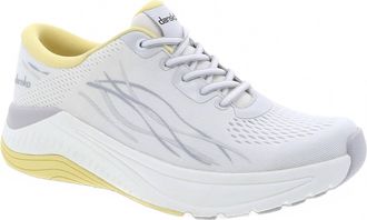 Dansko Womens Pace Mesh Sneaker In White/yellow