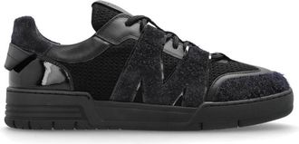 Moschino Mesh Kalfsleer en Su&egrave;de Sneakers - Heren - Sneakers - Zwart - 42 EU - Leer - Schoenen