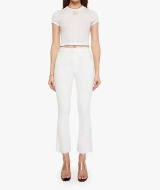 Mother Hustler Ankle Fray Denim Jeans In Fairest Of Them All