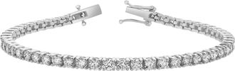 LuvMyJewelry LMJ 10K White Gold Unisex Diamond Tennis Bracelets - 7.86 Carats