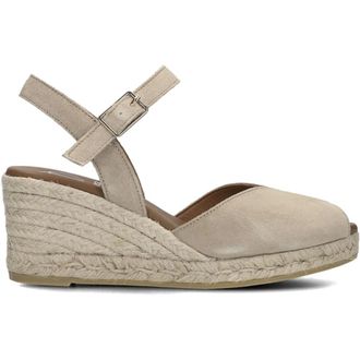Viguera Schoenen, Dames, Beige, 40 EU, Su&egrave;de, Taupe Suede Espadrilles 2008