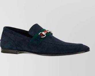 Gucci suede leather monk shoes