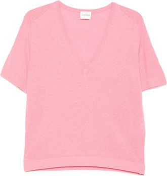 Closed Geschlossener Pullover aus Leinen und Baumwolle mit V-Ausschnitt