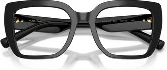Dolce & Gabbana Glasses, female, Black, Size: 53 MM Occhiali da vista