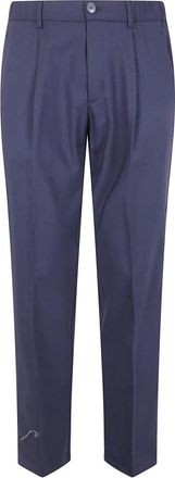 Herno Broeken, Heren, Blauw, S, Nylon, Regular Fit Broek