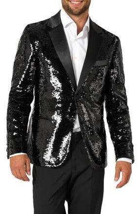 OppoSuits Brilliant Black Sequin Embellished Dinner Jacket at Nordstrom, Size 50