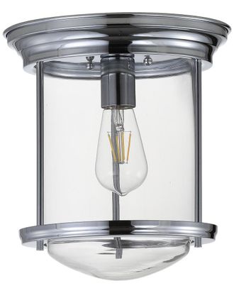 Jonathan Y Designs Jonathan Y Savannah 10.25In Metal Glass Led Flush Mount