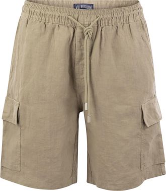 Vilebrequin Linen Cargo Bermuda Shorts