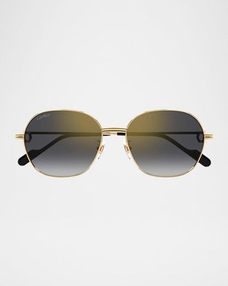 Cartier Gradient Metal Butterfly Sunglasses