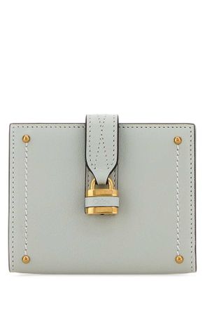 Chlo&eacute; Pastel Light Blue Leather Paddington Wallet