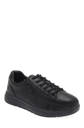 Billy Footwear Work Comfort Low Zip Around Sneaker in Black To The Floor at Nordstrom Rack, Size 10.5