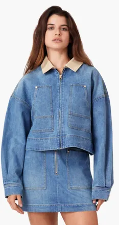 Habitual Utility Denim Jacket In Cove