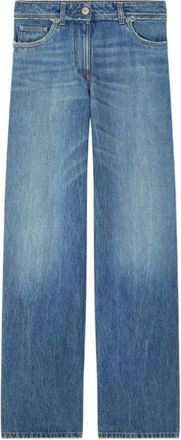 Versace Wide Jeans - Dames - Loose Fit Jeans - Blauw - W26 - Katoen - Jeans