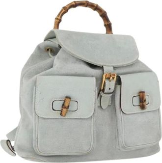 Gucci Pre-owned Backpacks, female, Blue, Size: ONE SIZE Pre-owned Vintage Backpack