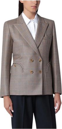 Blaz&eacute; Milano Jassen, Dames, Beige, L, Wol, Saona Charmer Blazer