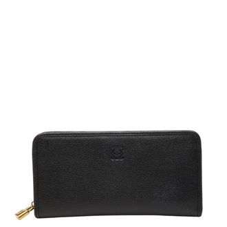Loewe Black Leather Long Wallet (Bi-Fold) (Pre-Owned)
