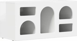 vidaXL Mueble De Tv Brillante 80 X 35 X 40 Cm Madera De Ingenier&iacute;a Vidaxl