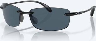 Costa Unisex Ballast Polarized Sunglasses In Black Frame Gray