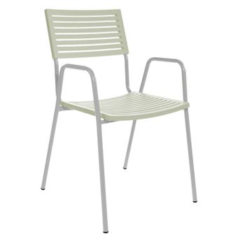 Schubiger M&ouml;bel Gartenstuhl Bodensee Lamello mit Armlehne