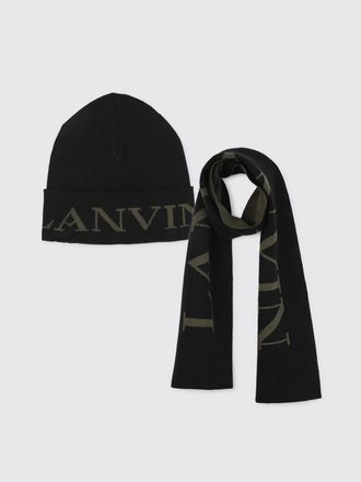 Lanvin Set cappello + sciarpa in misto cotone