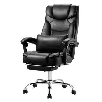 OEM Silla De Oficina Con Respaldo Alto Reposapi&eacute;s Almohada Lumbar Silla De Escritorio Ergon&oacute;mica Reclinable A 135&deg; Altura Ajustable Silla Giratoria De Cue