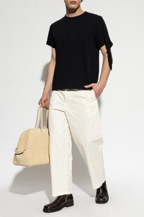 J.W.Anderson T-shirt With A Knot On The Shoulder, Mens, Black