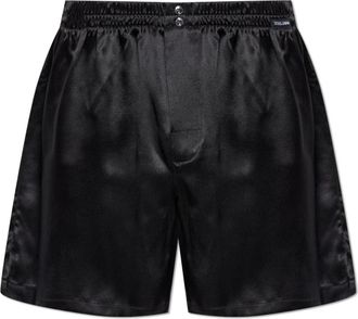 Dolce & Gabbana Silk Lingerie Shorts - Heren - Onderbroek - Zwart - M - Ondergoed