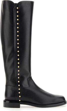 Stuart Weitzman Tall Studded Riding Boots