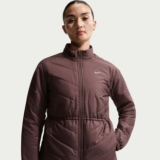 Nike Womens Swift Therma-FIT Running Jacket in Purple | HV2744-502