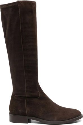 Julie Dee Su&egrave;de knielaarzen - Bruin