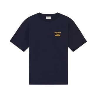 Dr&ocirc;le de Monsieur T-shirt con slogan - - Tops - Uomo - Blu - L