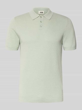 Drykorn Drykorn Slim Fit Poloshirt in Strick-Optik Modell TRITON in Mint, Gr&ouml;&szlig;e XXL
