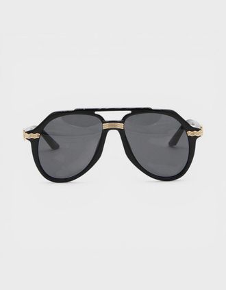 Casablanca Mens Rajio Sunglasses Black Gold - Size: ONE size