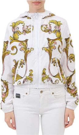 Versace Jeans Couture Baroque Print Hooded Jacket - Dames - Zomerjassen - Veelkleurig - S - Polyester - Jassen
