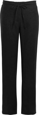 SS7 New Womens Linen Trousers, White, Black, Stone Sizes 8-16 (UK - 16, Black)
