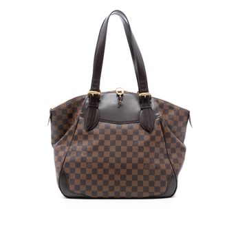 Louis Vuitton Pre-owned Womens Damier Ebene Verona Gm - Brown Textile - One Size