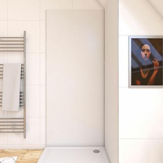 Aurlane Panel Mural Con Acabado En Aluminio Blanco 90 X 210 Cm - Wallit Blanc