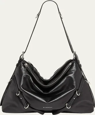 Givenchy Voyou Buckle-Embellished Shoulder Bag in Leather