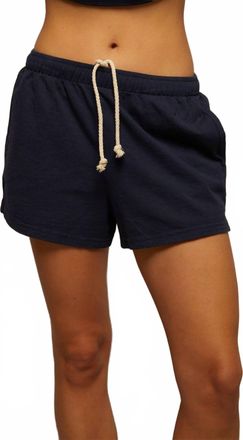 perfectwhitetee Womens Liz Tenessee Jersey Pull On Short In Navy