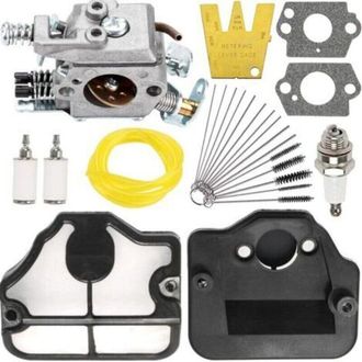 OEM Kit De Carburador Para Motosierras Husqvarna 36, 41, 136, 137, 137e, 141, 142, 141le Y 142e, Reemplaza A Wt-834, Wt-657, Wt-285, Wt-239 Y C1q-w29e, Co