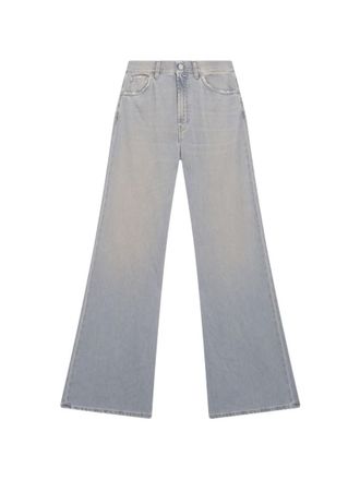 Dondup Light Grey Wide Leg Jeans