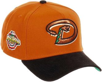 New Era Arizona Diamondbacks MLB World Series 2001 Sidepatch Orange Black Cord 9Forty A-Frame Snapback Cap - One-Size