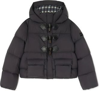 Ganni Future Nylon Quilt Mini Puffer - Dames - Jassen - Grijs - Maat: S Nylon
