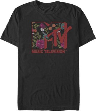 Giesswein Mens MTV Roses Logo Graphic Tee in Black at Nordstrom, Size Xxx-Large