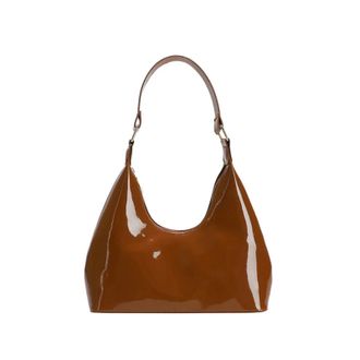 Generic Compatible For Retro Shoulder Bags Leather Armpit Bag Style Womens Handbag Lady(Brown)