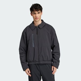 adidas Mens MYSHELTER Insulated Shacket - Black Recycled Material - Size X-Large