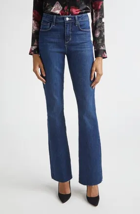 L'agence Ruth Raw Hem Straight Leg Jeans in Toledo at Nordstrom, Size 33