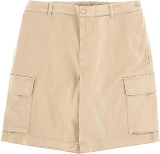 Woolrich Cotton Twill Cargo Short GD - Heren - Korte Broeken - Beige - L - Katoen - Korte Broeken