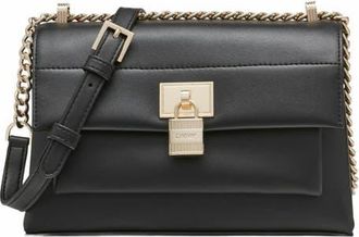 DKNY Evie Flap Shoulder Bag in Blk/gold at Nordstrom