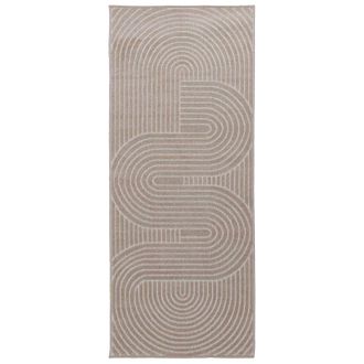 vidaXL Alfombra Para Interiores Y Exteriores Palmeras Beige Vidaxl